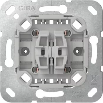 GIRA 387500 Meccanismo interruttore a bilanciere, deviatore, 2 moduli, senza graffe
