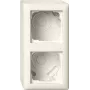 Gira Custodia da parete 2 moduli con cornice, Standard 55, bianco crema 106201