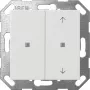 Gira KNX Interruttore a bilanciere 2 moduli con frecce, bianco puro 517503