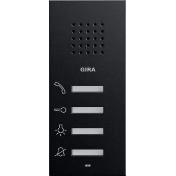 Gira Postazione interna audio 1250005 da parete System 55 nero