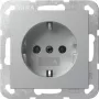 GIRA 418026 Presa SCHUKO System 55 da incasso alluminio