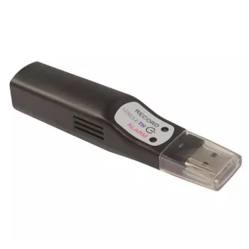 TFA Dostmann Data logger di temperatura e umidità con interfaccia USB, 50.000 valori misurati, da -40 a +70 °C, risoluzione 0,1 °C (311.054)