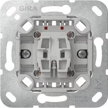 GIRA 310900 Modulo interruttore a bilanciere, 2 poli, deviatore, 10 A, 250 V, montaggio da incasso