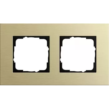 Gira Cornice coprifilo 2 moduli oro chiaro System 55 0212217