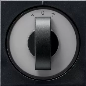 Gira Copertura con manopola per timer, nero 0666005