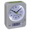 TFA Dostmann sveglia radiocontrollata 60.1511.02 bianca con lancette luminose