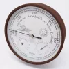 TFA Dostmann 20.2027.08 stazione meteo analogica con barometro, termometro e igrometro, quadrante bianco, ghiera in ottone, da parete