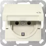 GIRA 441401 presa SCHUKO con coperchio a ribalta, System 55, bianco crema