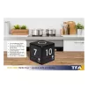 TFA Dostmann 38.2040.01 timer da cucina digitale bianco-nero