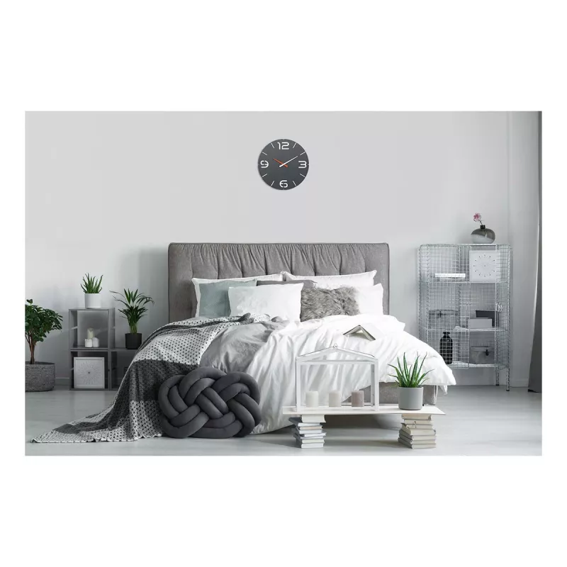 TFA Dostmann orologio da parete radiocontrollato design Contour, nero/bianco (60.3536.10)