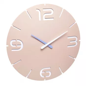 TFA Dostmann orologio da parete radiocontrollato design Contour, rosa antico/bianco (60.3536.16)