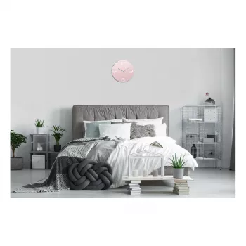 TFA Dostmann orologio da parete radiocontrollato design Contour, rosa antico/bianco (60.3536.16)