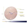 TFA Dostmann orologio da parete radiocontrollato design Contour, rosa antico/bianco (60.3536.16)