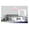 TFA Dostmann orologio da parete radiocontrollato design Contour, rosa antico/bianco (60.3536.16)