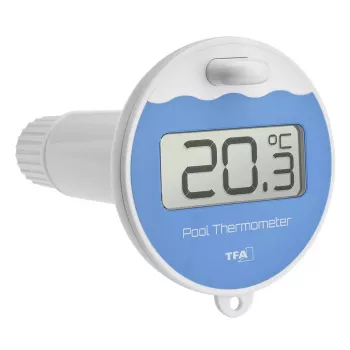 TFA Dostmann 30.3238.06 sensore piscina radiocontrollato, 868 MHz, sensore galleggiante di temperatura acqua per termometri da piscina e stazioni meteo