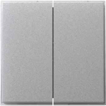 Gira TX_44 Placca a bilanciere 2 moduli, dritta, alluminio 349565