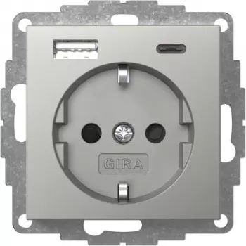 Gira presa SCHUKO con caricabatterie USB Type-A/C 2459600