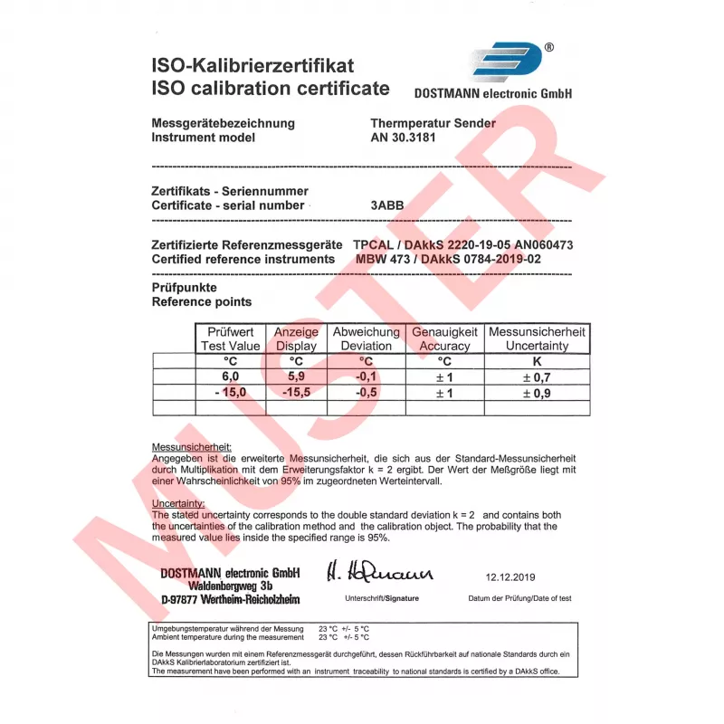 TFA Dostmann 30.3181.K Termosensore radio 868 MHz