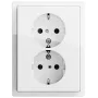 Gira Presa Schuko 2 posti bianco puro lucido 0783112