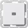 Gira System 55 Inserto interruttore a bilanciere bipolare OFF, bianco puro opaco 283403