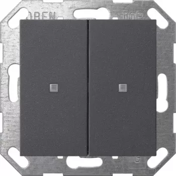 Gira KNX Bilanciere per pulsante, 2 posti, antracite 517328