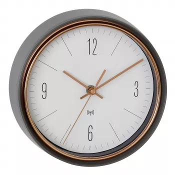 TFA Dostmann 60.3547.10 Orologio da parete radiocontrollato 22,3 cm grigio rame