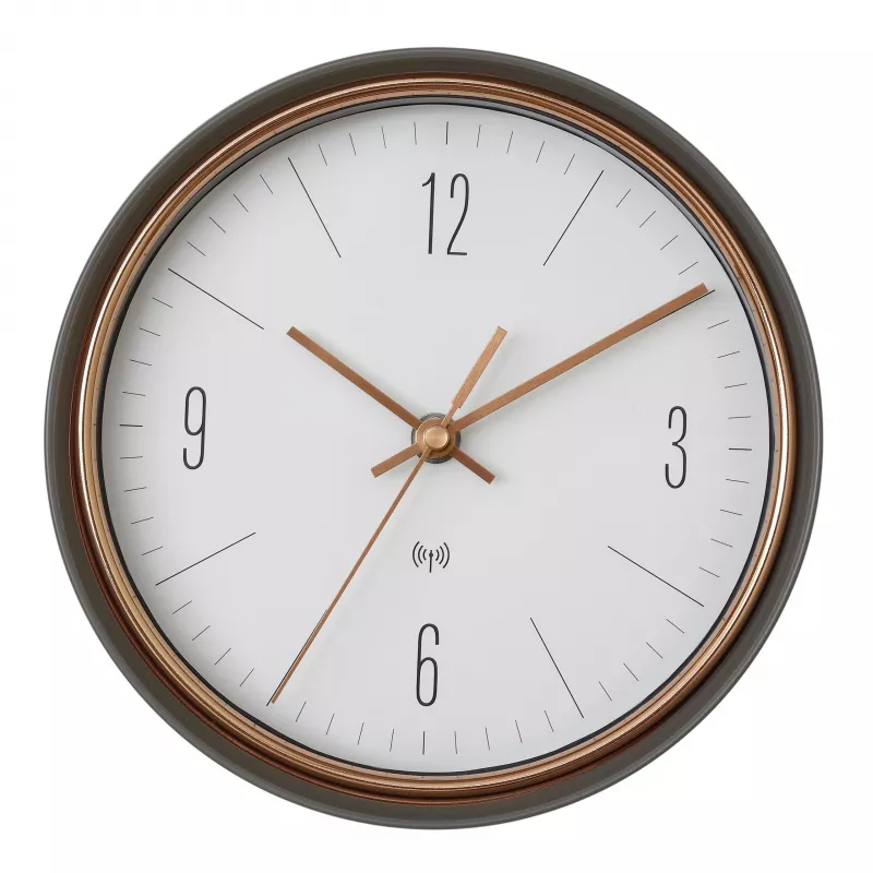 TFA Dostmann 60.3547.10 Orologio da parete radiocontrollato 22,3 cm grigio rame