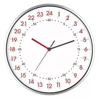 TFA Dostmann 60.3069.02 Orologio da parete al quarzo 304 mm x 48 mm alluminio