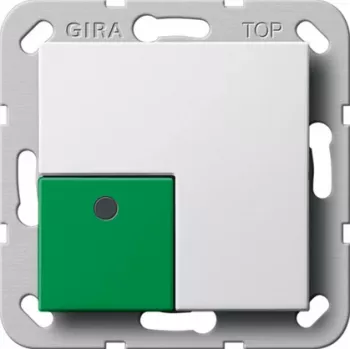Gira System 55 Bilanciere Off/Stop, bianco puro 291103