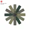 TFA Dostmann 60.3020.04 Orologio da parete al quarzo 400 mm verde oliva lancetta dei secondi continua