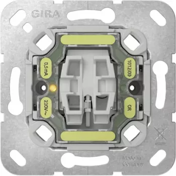 GIRA 384200 Inserto pulsante Off, bipolare, NO, 250 V AC, 10 A, da incasso