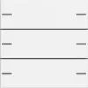 Gira 575327 Set bilanciere 3 posti per Touch Sensor 4, System 55, bianco puro