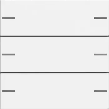 Gira 575327 Set bilanciere 3 posti per Touch Sensor 4, System 55, bianco puro