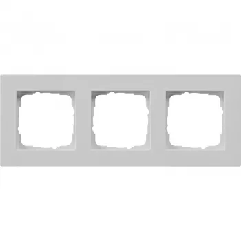 Gira Placca 3 posti piatta, grigio 0213375
