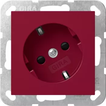 Gira 4418108 Presa SCHUKO 30° con protezione aumentata contro i contatti, System 55, bianco puro