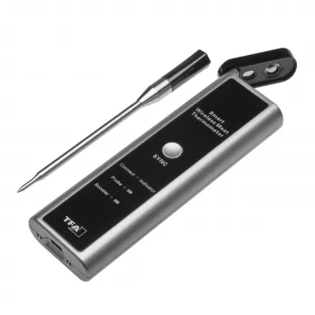 TFA Dostmann Termometro per carne BBQ senza fili SMART KÜCHEN-CHEF termometro da grill (14.1515.10)