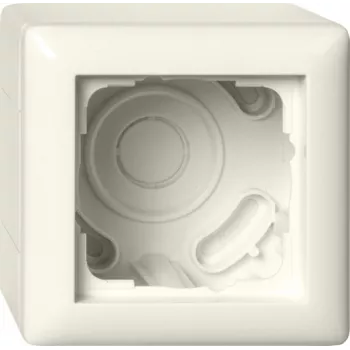 Gira Custodia da parete 1 modulo con placca, Standard 55, bianco crema 106101