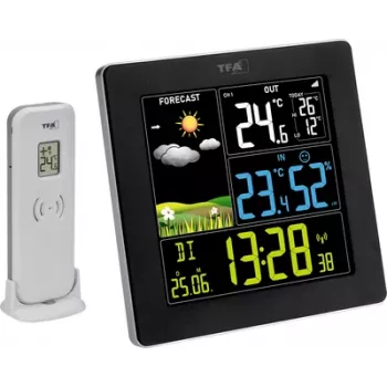 TFA Dostmann Sun 2 Stazione meteo radiocontrollata nero 35.1174.01