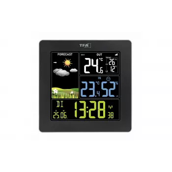 TFA Dostmann Sun 2 Stazione meteo radiocontrollata nero 35.1174.01
