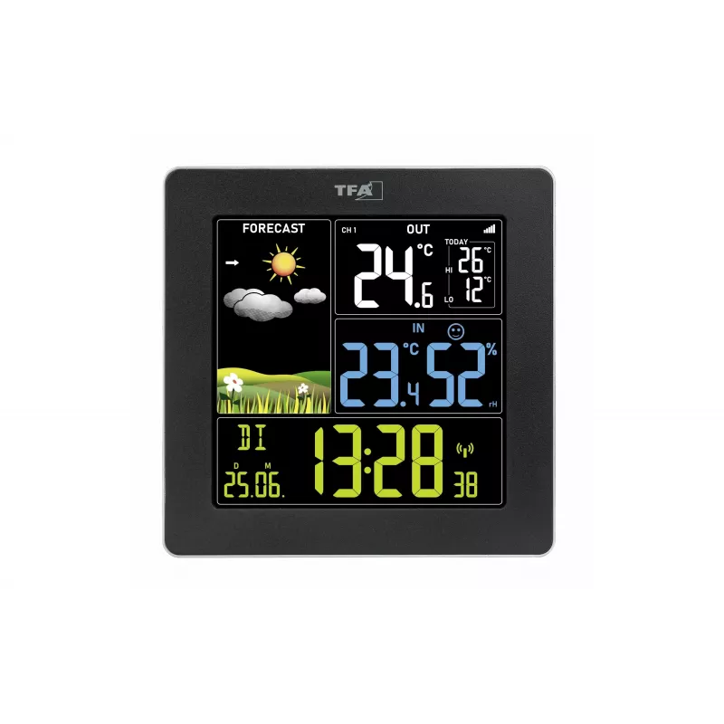 TFA Dostmann Sun 2 Stazione meteo radiocontrollata nero 35.1174.01