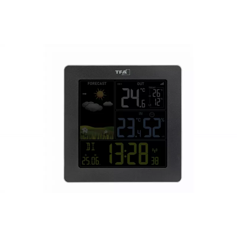 TFA Dostmann Sun 2 Stazione meteo radiocontrollata nero 35.1174.01