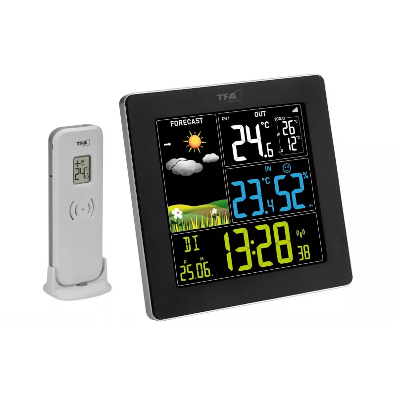 TFA Dostmann Sun 2 Stazione meteo radiocontrollata nero 35.1174.01
