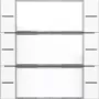 Gira 577303 Set bilancieri 3 moduli per tasto sensore 4, bianco puro lucido