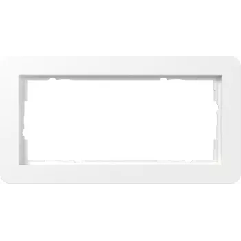 Gira System 55 Placca di copertura 2 moduli bianco puro (RAL 9010) 1002150