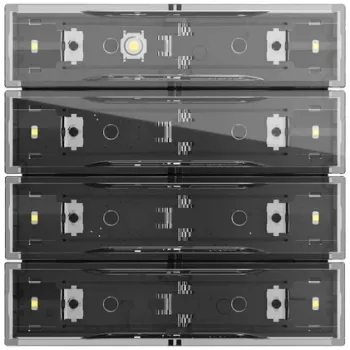 Gira Tastsens.4.70 Standard 4f KNX 531400 - tasto sensore KNX 4 moduli, bianco puro lucido