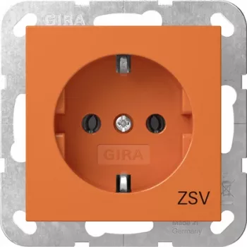 Gira 4188109 Presa SCHUKO ZSV System 55 arancione