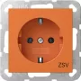 Gira 4188109 Presa SCHUKO ZSV System 55 arancione