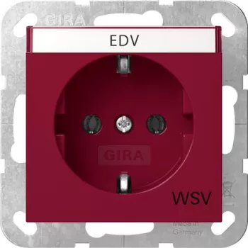 Gira 4457108 Presa SCHUKO con coperchio a ribalta, System 55, bianco puro lucido
