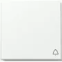 GIRA TX_44 Bilanciere con simbolo campana, bianco puro satinato (328666)