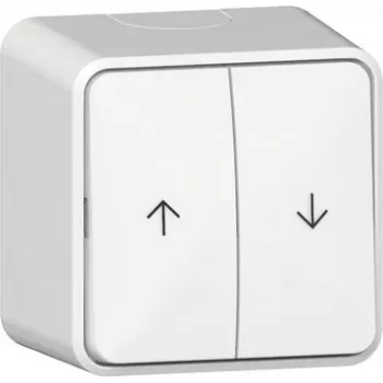 Interruttore a bilanciere da parete GIRA 315913, controllo tapparelle, bianco puro satinato